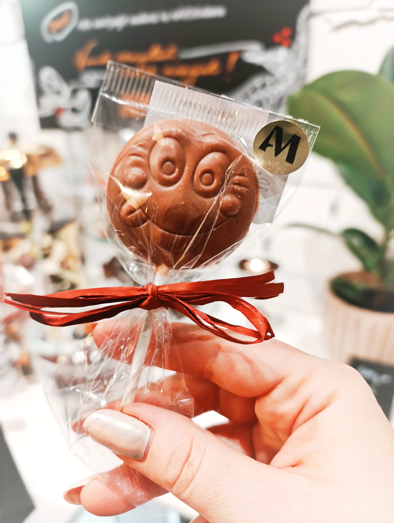 Pulgakomm Roosa Maasikas šokolaadist