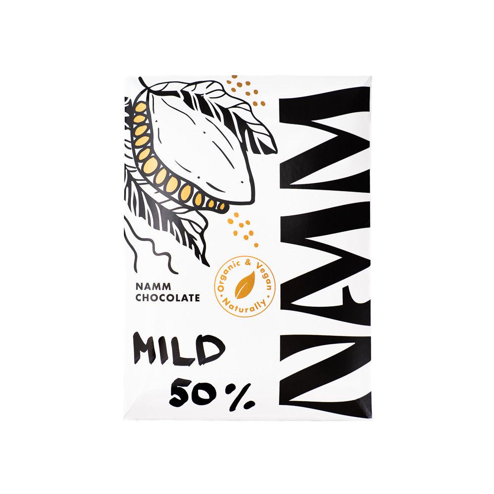 Mahe 50% kakaosisaldusega šokolaad (kookosõiesuhkruga)