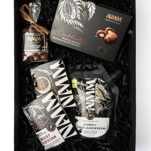 Kinkekarp: NAMM šokolaadisõbra komplekt
