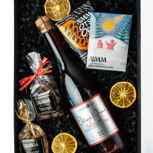 Kinkekarp: NAMM šokolaadid Ostrova Kihisevaga