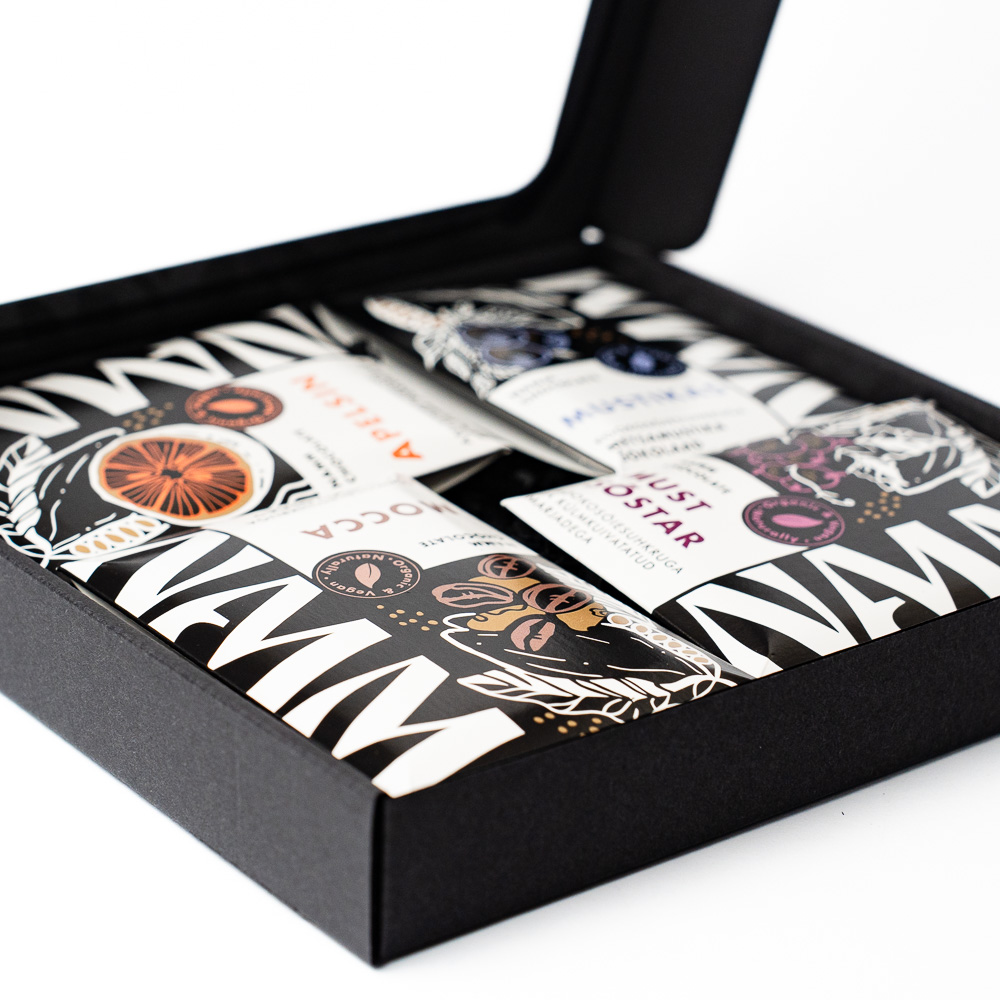 Kinkekarp NAMM nelja šokolaadi komplekt - Image 2