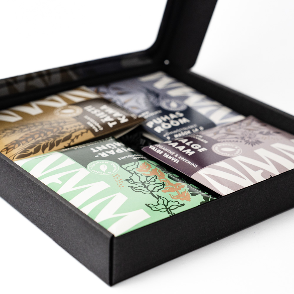 Kinkekarp NAMM nelja šokolaadi komplekt HELE - Image 2